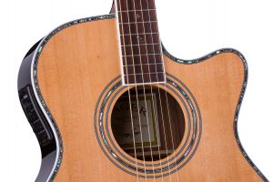 ZAD80CE Solid Cedar/Rosewood Acoustic Electric Smaller “OM” Size Pro Series