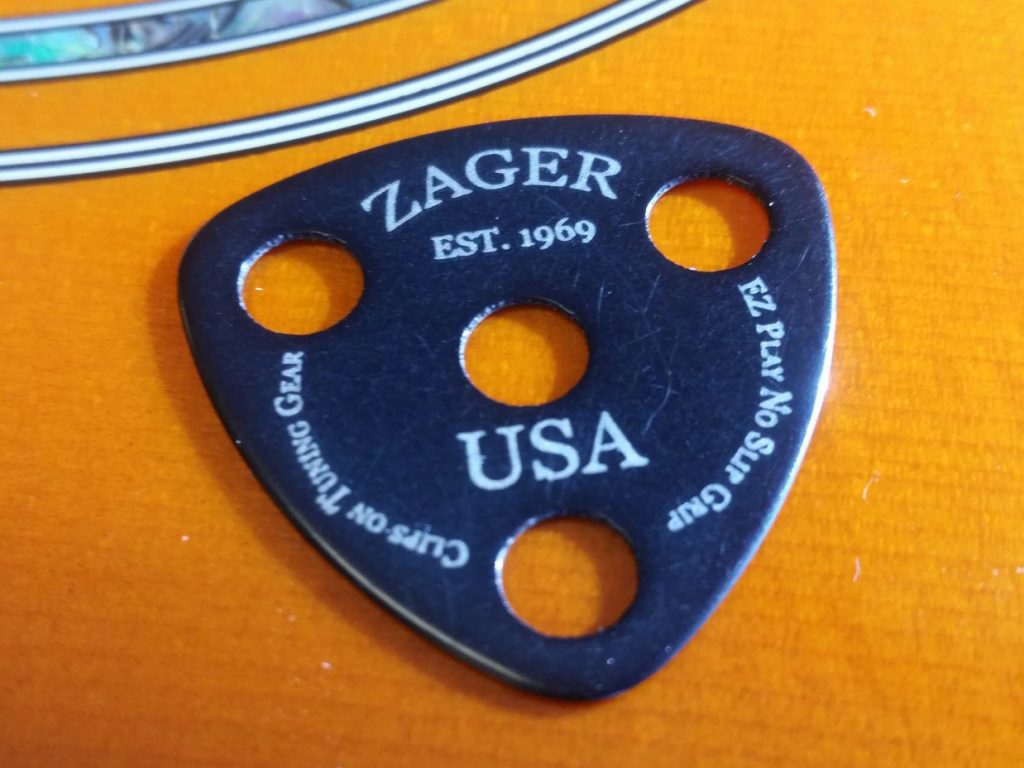 Zager Carbon Flex Tip Guitar Pick w/ Thumb Hole Pivot Point (5 pack)