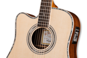 ZAD900CE Solid Spruce/Rosewood Acoustic Electric AURA Left Handed Pro Series