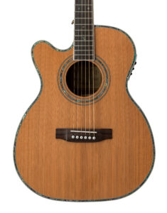 ZAD80CE Solid Cedar/Rosewood Acoustic Electric Pro Series Smaller “OM” Size Left Handed