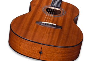 38 inch Parlor Size Solid African Mahogany Acoustic Electric Left Handed